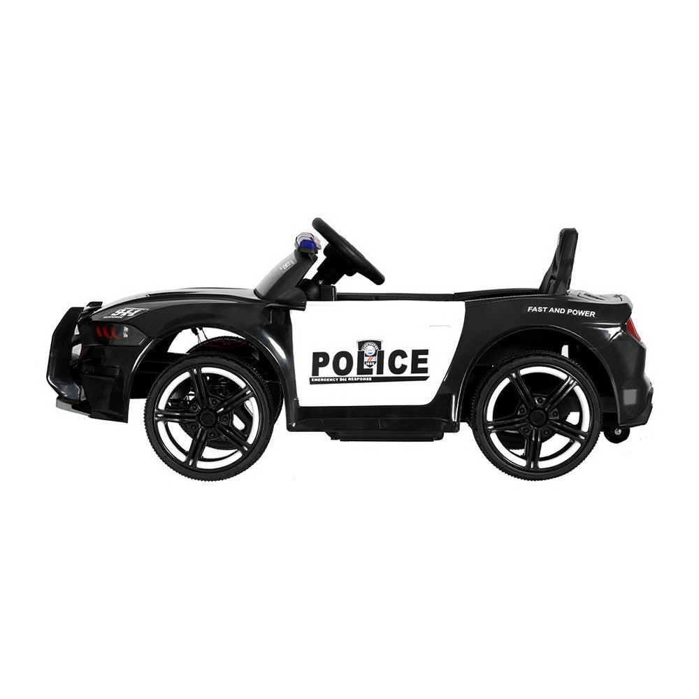 Rigo Kids Ride On Car Electric Patrol Police Cars Battery Powered Toys 12V Black.