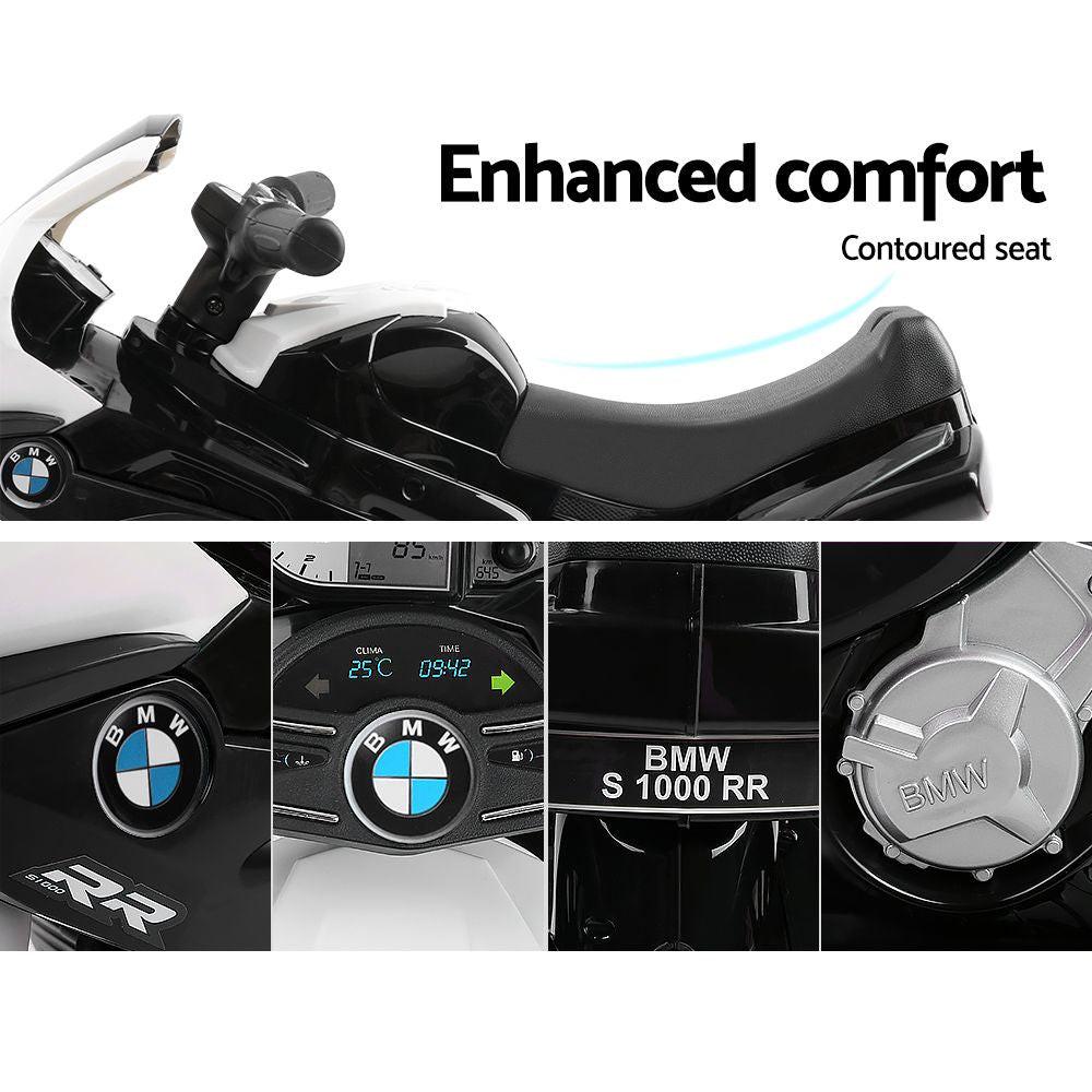 Kids Ride On Car Electric Ride On Cars Motorcycle Motorbike BMW Licensed S1000RR Black.