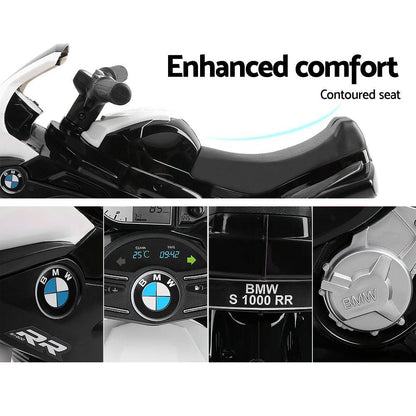 Kids Ride On Car Electric Ride On Cars Motorcycle Motorbike BMW Licensed S1000RR Black.