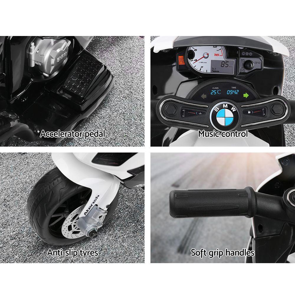 Kids Ride On Car Electric Ride On Cars Motorcycle Motorbike BMW Licensed S1000RR Black.
