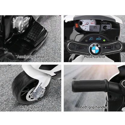 Kids Ride On Car Electric Ride On Cars Motorcycle Motorbike BMW Licensed S1000RR Black.