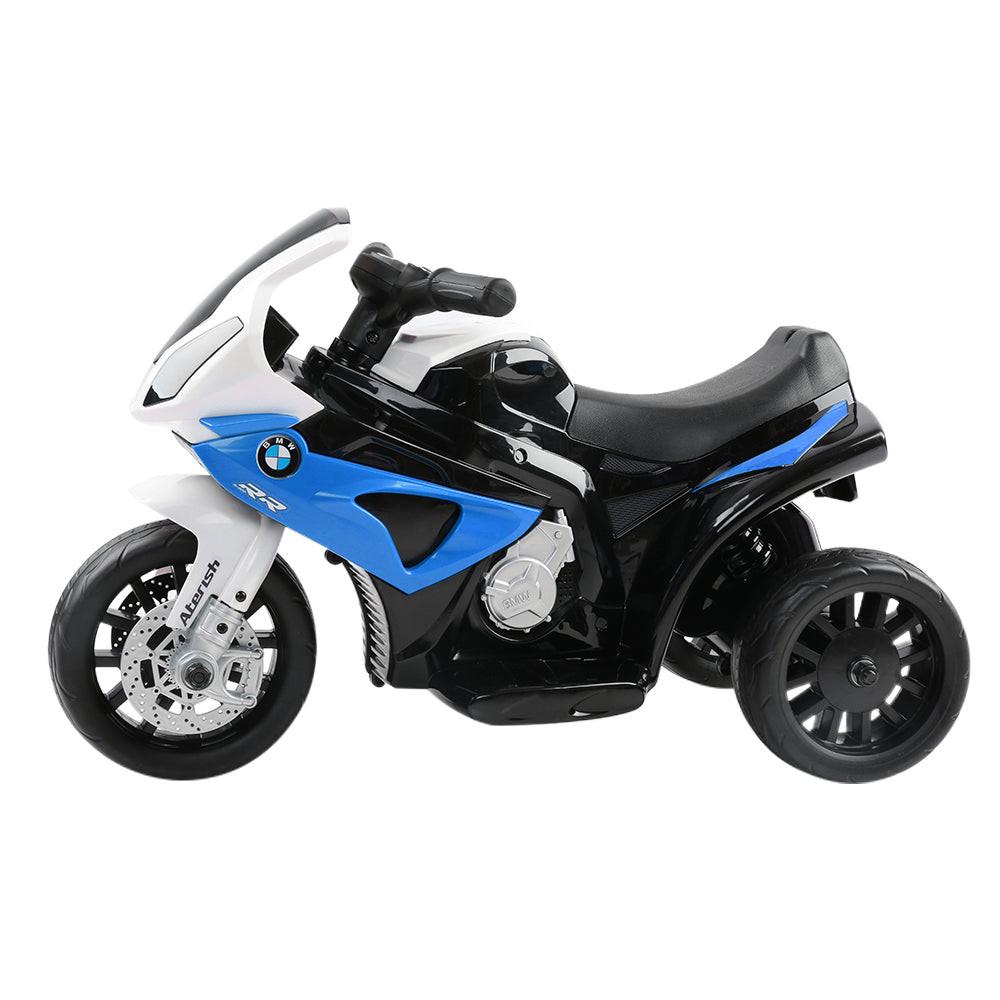 Kids Electric Ride On Car Police Motorcycle Motorbike BMW Licensed S1000RR Blue.