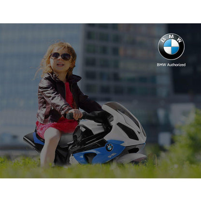 Kids Electric Ride On Car Police Motorcycle Motorbike BMW Licensed S1000RR Blue.
