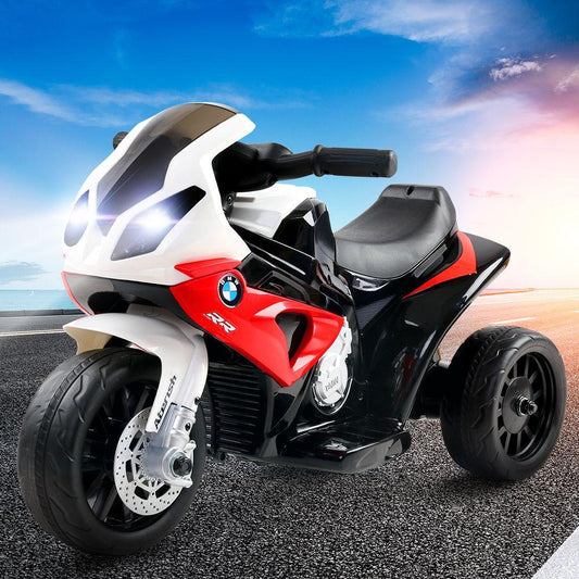 Kids Electric Ride On Car Police Motorcycle Motorbike BMW Licensed S1000RR Red.