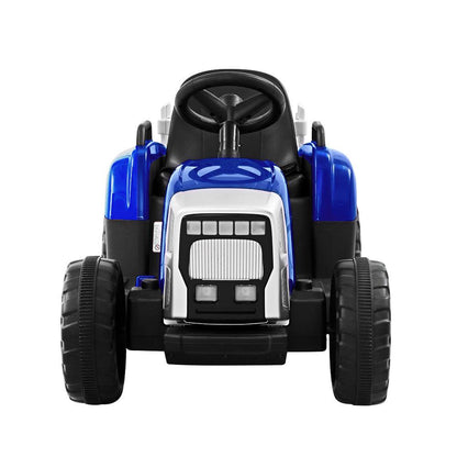 Rigo Kids Electric Ride On Car Tractor Toy Cars 12V Blue.