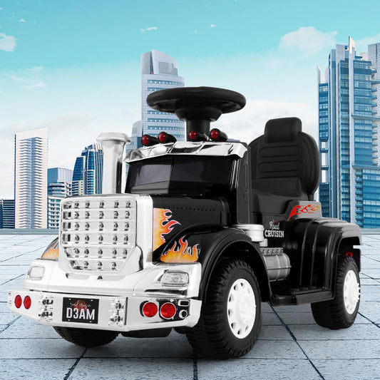 Rigo Kids Electric Ride On Car Truck Motorcycle Motorbike Toy Cars 6V Black.