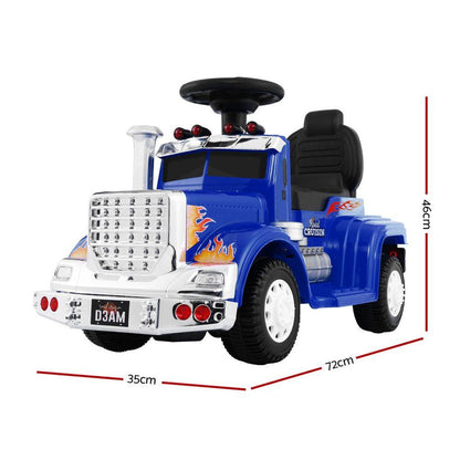 Rigo Kids Electric Ride On Car Truck Motorcycle Motorbike Toy Cars 6V Blue.