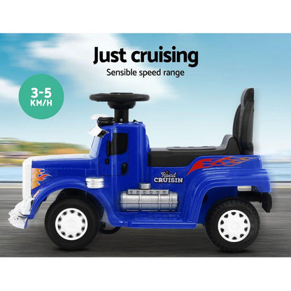 Rigo Kids Electric Ride On Car Truck Motorcycle Motorbike Toy Cars 6V Blue.