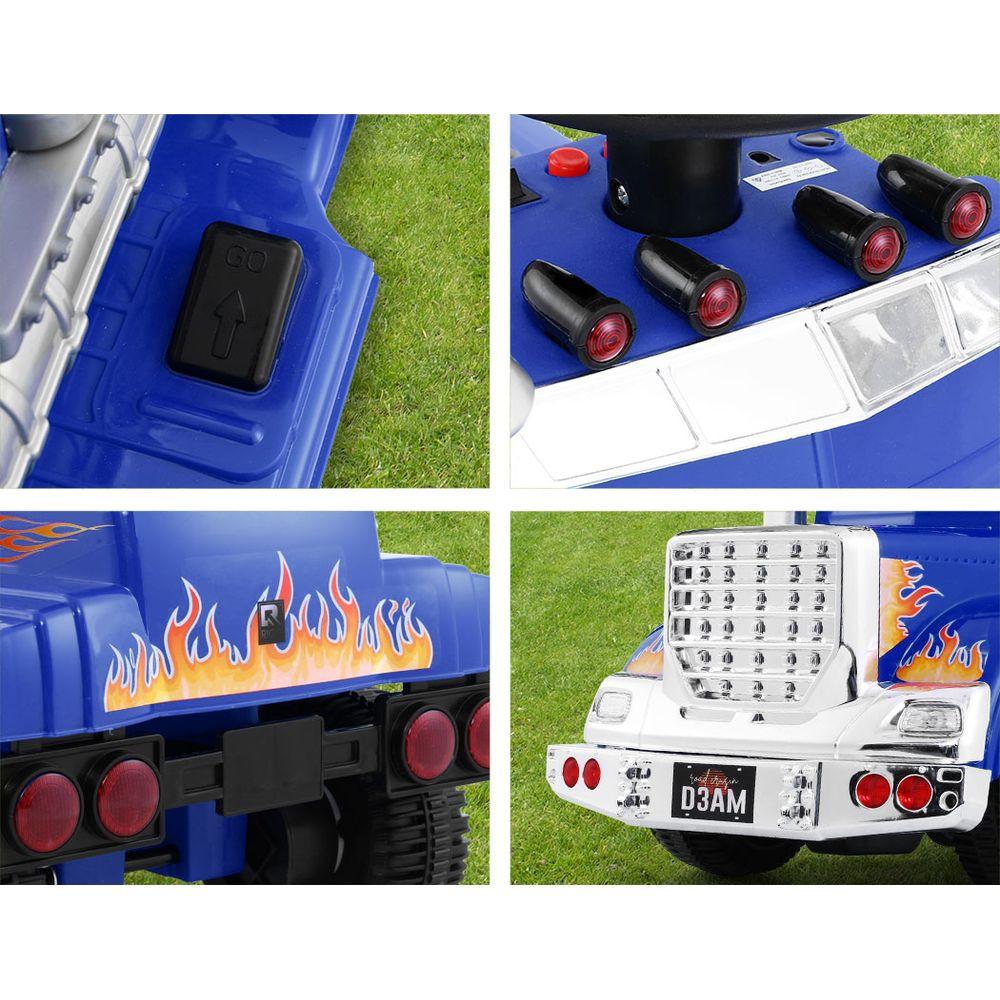 Rigo Kids Electric Ride On Car Truck Motorcycle Motorbike Toy Cars 6V Blue.