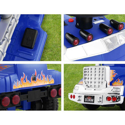 Rigo Kids Electric Ride On Car Truck Motorcycle Motorbike Toy Cars 6V Blue.