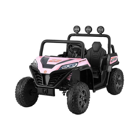 Rigo Kids Ride On Car Electric Toys Cars Headlight Music Remote Control Pink.
