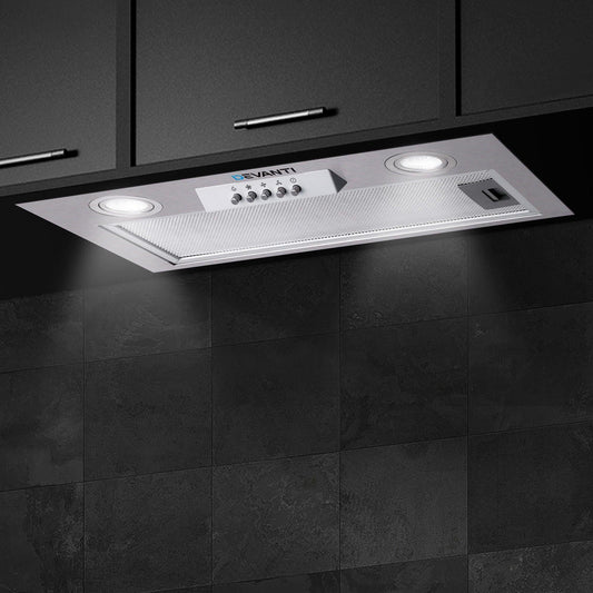 Devanti 520mm Range Hood 52cm Rangehood Stainless Steel.