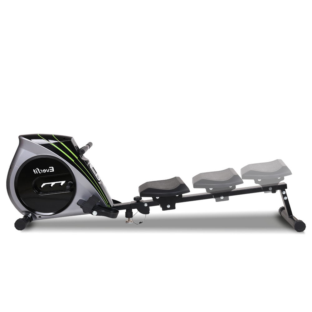 Everfit Rowing Machine Rower Elastic Rope Resistance Fitness Home Cardio Silver.