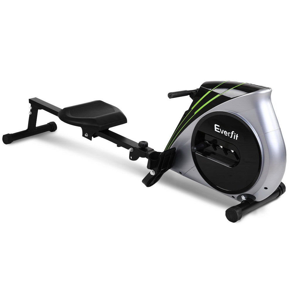 Everfit Rowing Machine Rower Elastic Rope Resistance Fitness Home Cardio Silver.