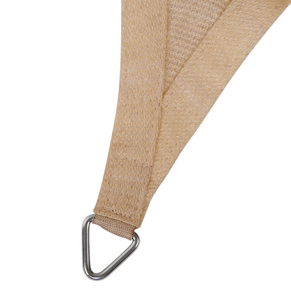 Instahut Shade Sail 5x6m Rectangle 185GSM 95% Sand Shade Cloth.