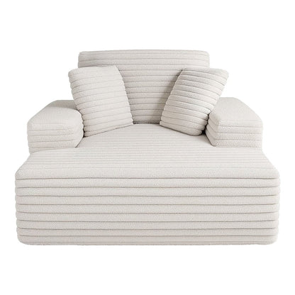 Artiss Sofa Bed Lounge Chair Recliner Couch Reading Chairs Sleeper Cloud Sofas Faux Fur Fabric