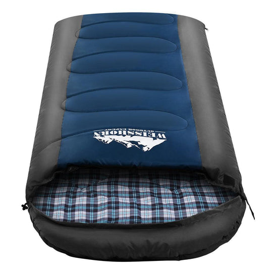 Weisshorn Sleeping Bag Single Thermal Camping Hiking Tent Blue -20Â°C.