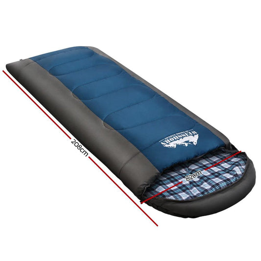 Weisshorn Sleeping Bag Single Thermal Camping Hiking Tent Blue -20Â°C.