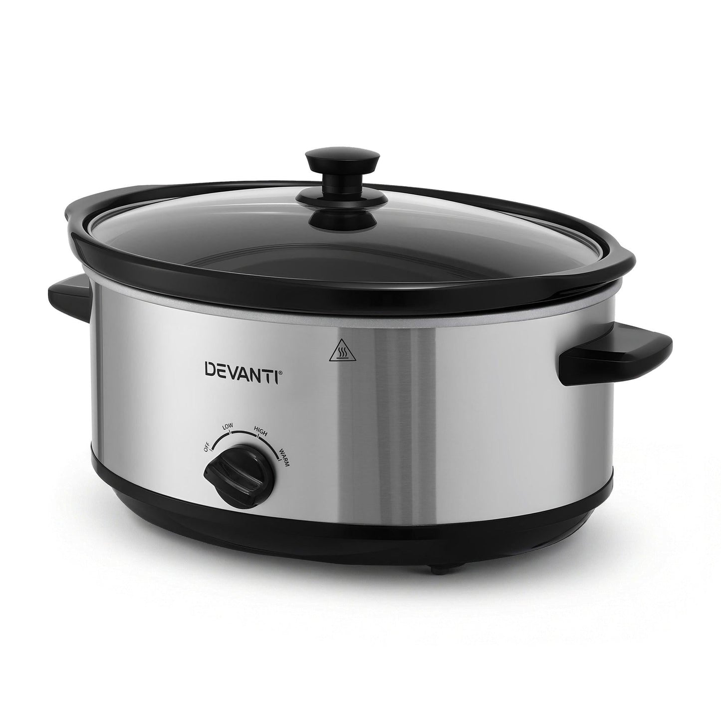 Devanti 6.5L Slow Cooker Electric Multi Cooker with 3 Heat Settings and Keep Warm Function.
