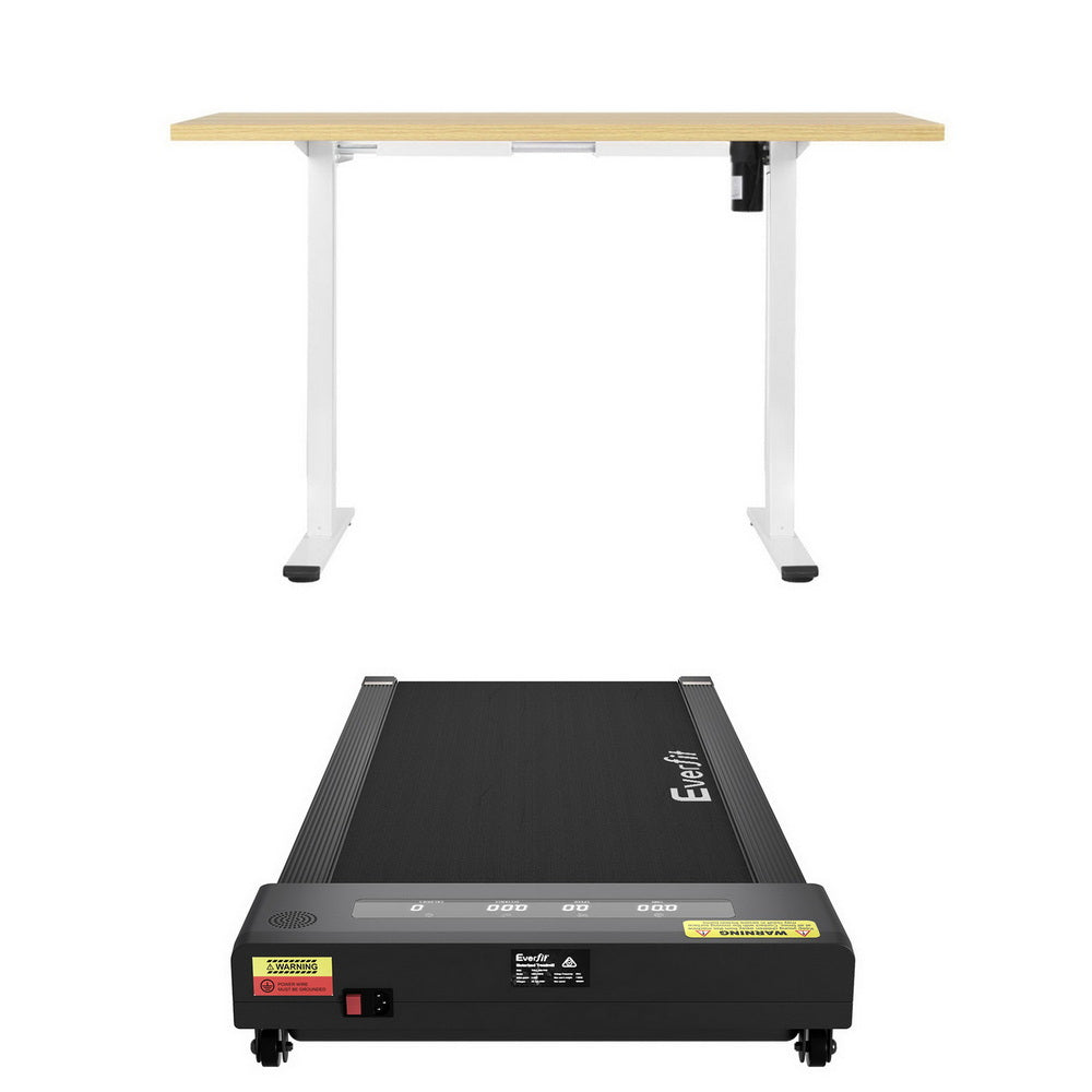 Artiss Electric Treadmill with 120cm Automatic Standing Desk Walking Pad 360mm