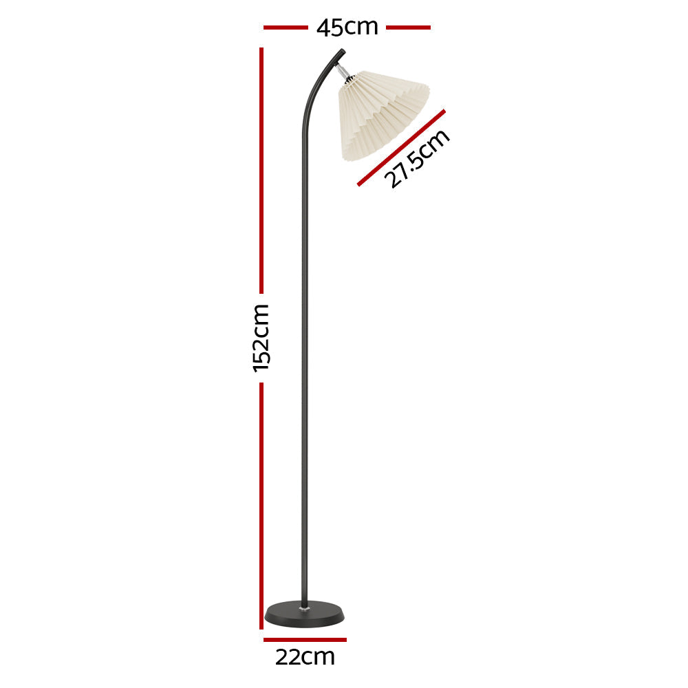 Artiss Floor Lamp LED Light Stand Modern Home Living Room Office Reading Black