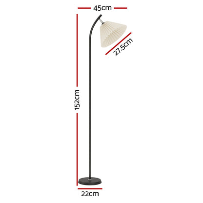 Artiss Floor Lamp LED Light Stand Modern Home Living Room Office Reading Black