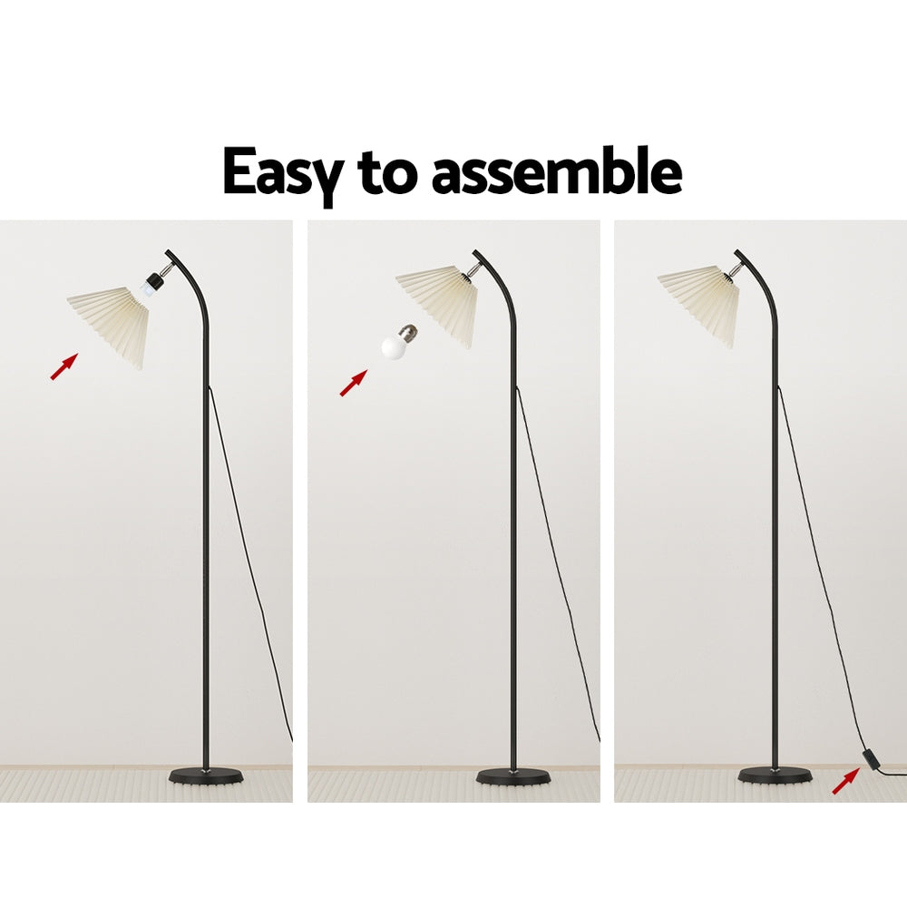 Artiss Floor Lamp LED Light Stand Modern Home Living Room Office Reading Black