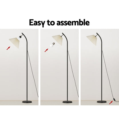 Artiss Floor Lamp LED Light Stand Modern Home Living Room Office Reading Black