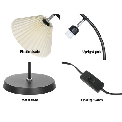 Artiss Floor Lamp LED Light Stand Modern Home Living Room Office Reading Black