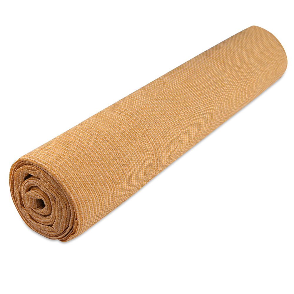 Instahut 70% Shade Cloth 3.66x10m Shadecloth Sail Heavy Duty Beige.