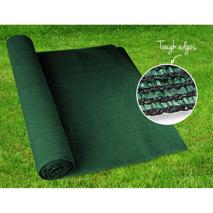 Instahut 90% Shade Cloth 3.66x20m Shadecloth Sail Heavy Duty Green