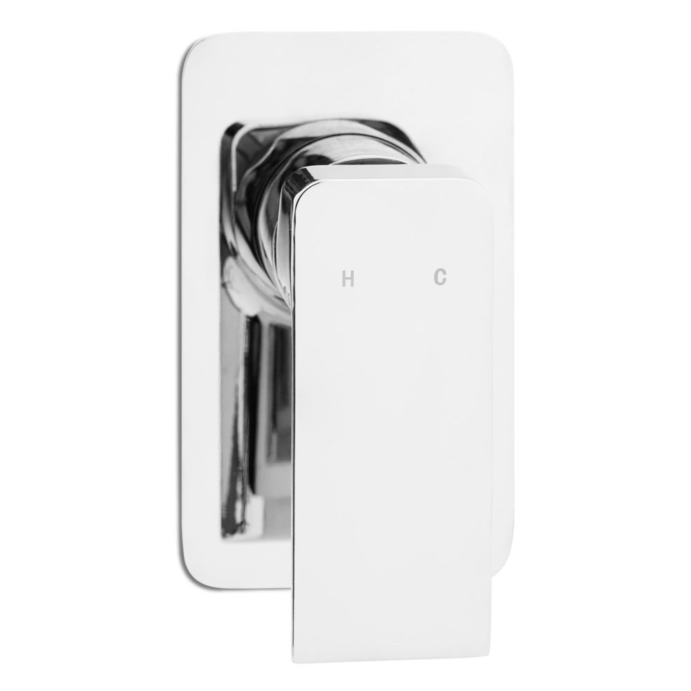 Cefito 8'' Rain Shower Head Wall Arm Square High Pressure Twins Tap Chrome