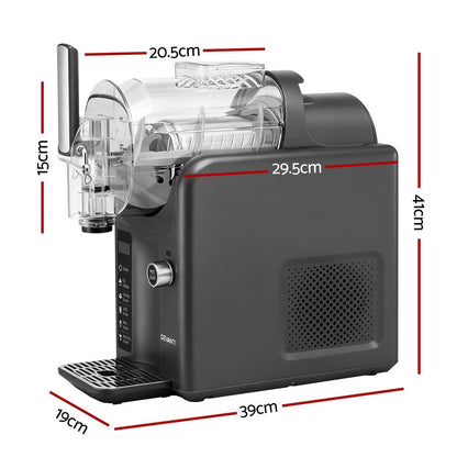 Devanti 5in1 Slushie Machine Ice Cream Maker 2L Grey.