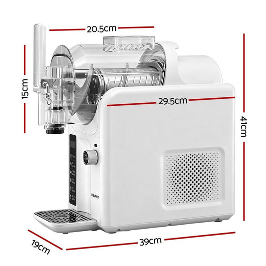 Devanti 5in1 Slushie Machine Ice Cream Maker 2L White.