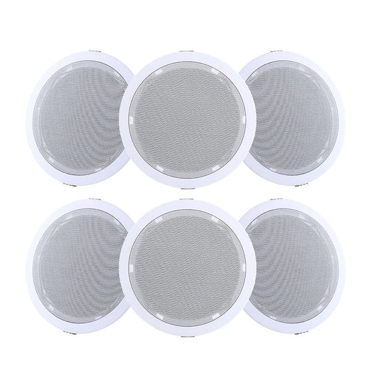 Giantz 6 Inch Ceiling Speakers In Wall Speaker Home Audio Stereos Tweeter 6pcs.