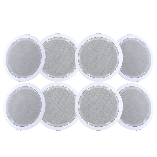 Giantz 6 Inch Ceiling Speakers In Wall Speaker Home Audio Stereos Tweeter 8pcs.