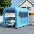Giantz Inflatable Paint Booth 2.5X2.5X3M Inflatable Spray Booth with 550W Powerful Blower and Air Filter System, Round Roof with Light Hook, for Painting Bicycle, Motorcycle, Furniture Refinishing DIY.