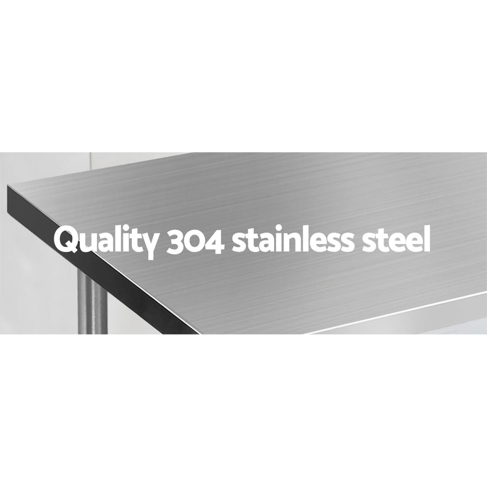 Cefito 1524x610mm Stainless Steel Kitchen Bench 304.