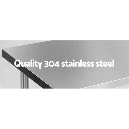 Cefito 1524x610mm Stainless Steel Kitchen Bench 304.