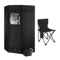 Devanti Portable Steam Sauna Tent 1000W 3L Steamer Pot Full Body Home SPA Timer.