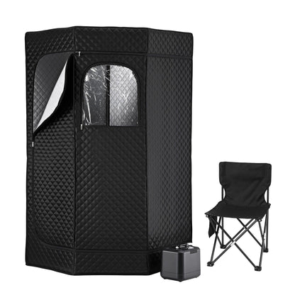 Devanti Portable Steam Sauna Tent 1000W 3L Steamer Pot Full Body Home SPA Timer.