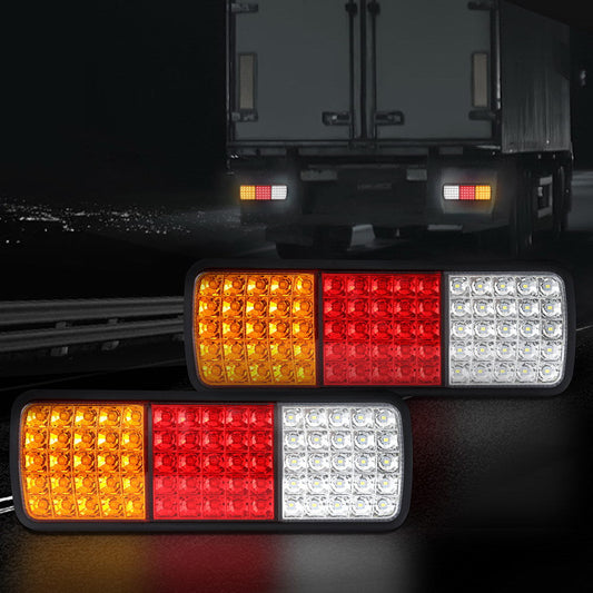 Giantz Pair 75 LED Tail Lights Stop Reverse Indicator 12V Ute Trailer Caravan Truck Boat.