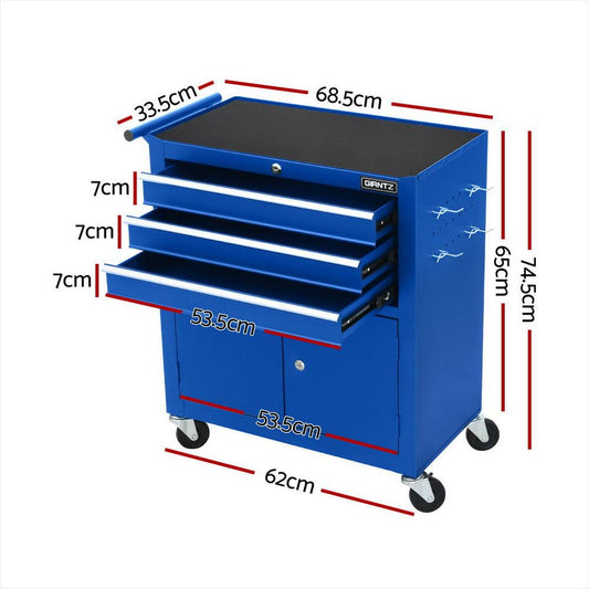Giantz 3 Drawer Tool Box Cabinet Chest Toolbox Garage Storage Organiser.