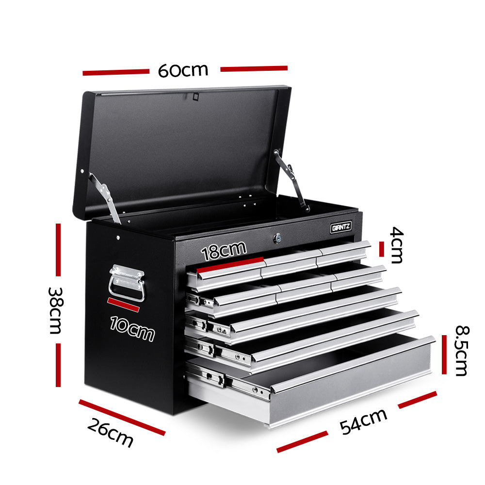 Giantz 9 Drawer Tool Box Cabinet Chest Toolbox Storage Garage Organiser Grey.