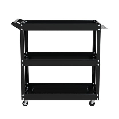 Giantz 3-Tier Tool Cart Trolley Workshop Garage Storage Organizer Black.
