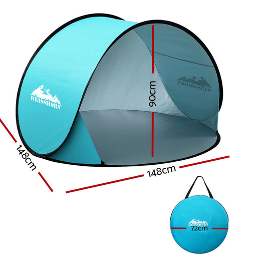 Weisshorn Pop Up Beach Tent Camping Portable Sun Shade Shelter Fishing.