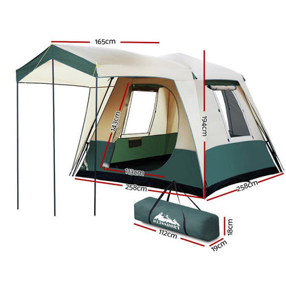Weisshorn Instant Up Camping Tent 4 Person Pop up Tents Family Hiking Dome Camp.