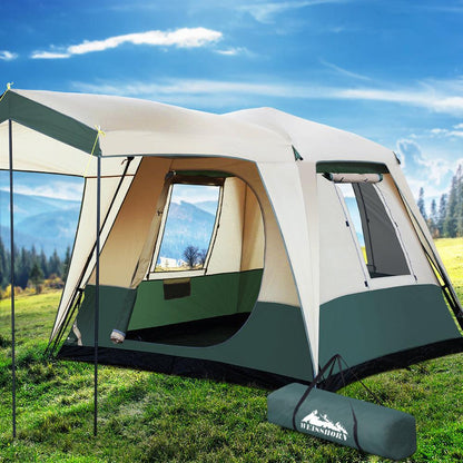 Weisshorn Instant Up Camping Tent 4 Person Pop up Tents Family Hiking Dome Camp.