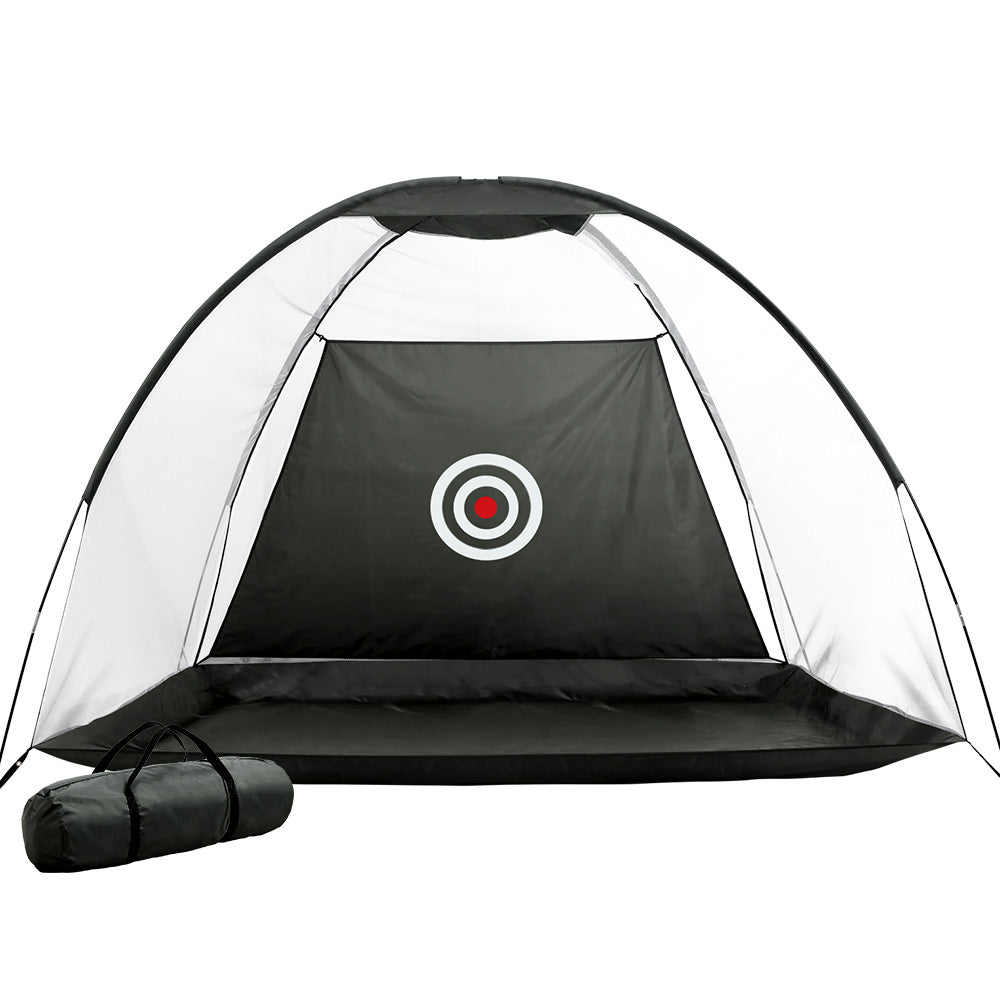 Everfit 3M Golf Practice Net Portable Training Aid Driving Target Tent Black.