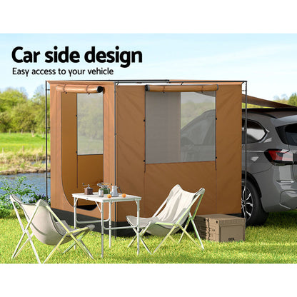 Weisshorn Camping Tent SUV Car Side Awning 2x2m Canopy Outdoor Portable 4WD.